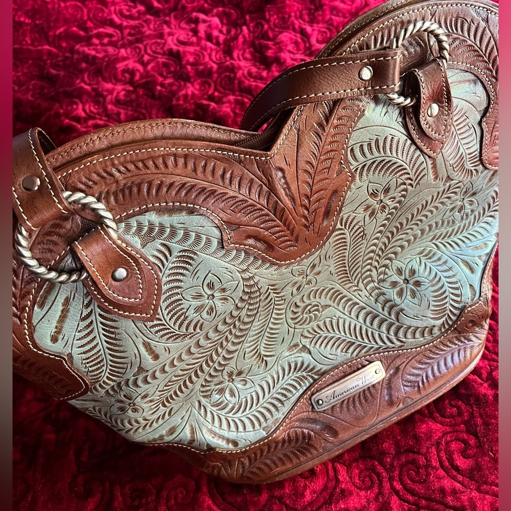 American West Genuine Leather Purse - Picture 2 of 15